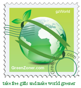 GreenZoner stamp - take free gifts and make world greener